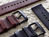 Suunto SS050232000 Original Watch Strap for All Suunto Spartan Sport WRH and Suunto 9 Watches, Leather, Length: 22.7 cm, Width: 24 mm, Includes Pins for Attaching the Strap, Brown/Black