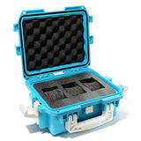 Invicta Waterproof Dive/Impac?t Case - 3 Slot Aqua (White Handles)