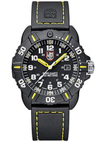 Luminox Navy Seal Black Outdoor Mens Watch Yellow Hands (XS.3025): Swiss Made, 200m Waterproof, Ultra-Light Carbon Case and Bracelet
