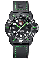 Luminox Navy Seal Black Outdoor Mens Wrist Watch (XS.3037): Swiss Made, 200m Waterproof, Ultra-Light Carbon Case and Bracelet, Green Hands, Super Rugged