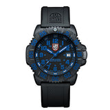 Luminox Mens Watch Evo Navy Seals Colormark Black Blue (XS.3053 Series) - 200 Meter Water Resistant Day Date Indication Lightweight Carbon Case