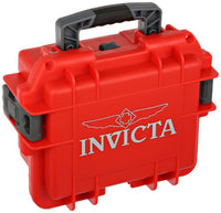 Invicta DC3RED 3 Slot Red Plastic Box Watch Case