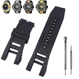 CACA for Invicta Subaqua Noma IV Watch Replacement Rubber Silicone Band/Strap - Black Invicta Watch Strap