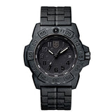Luminox Navy Seal Mens Watch Black Out (XS.3502.BO / 3500 Series): 200 Meter Waterproof + Light Weight Carbon Case and Band + Constant Night Visibility