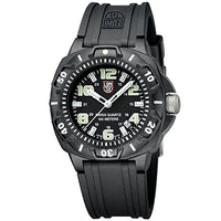 Luminox Men's 0201.SL Sentry 0200 Black Case With Luminescent Accents, Black Rubber Band Watch