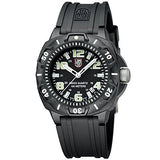 Luminox Men's 0201.SL Sentry 0200 Black Case With Luminescent Accents, Black Rubber Band Watch