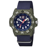 Luminox Men's SEA Stainless Steel Swiss-Quartz Watch with Nylon Strap, Blue, 24 (Model: 3503.ND)