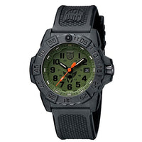 Luminox Men's SEA Stainless Steel Swiss-Quartz Watch with Rubber Strap, Black, 24 (Model: 3501.BO.TV)