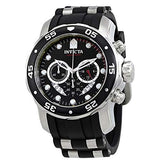 26MM Rubber Watch Band for Invicta Diver 6977 6978 6981 6983 Reserve SQUABA Black