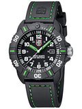 Luminox Navy Seal Black Outdoor Mens Wrist Watch (XS.3037): Swiss Made, 200m Waterproof, Ultra-Light Carbon Case and Bracelet, Green Hands, Super Rugged