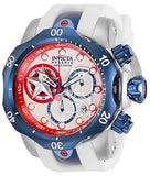 Invicta Men's Marvel Stainless Steel Quartz Watch with Silicone Strap, White, 26 (Model: 32452)