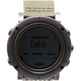 Suunto Essential Slate Digital Dial SS Textile Quartz Men's Watch SS021217000