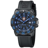 Luminox Mens Watch Evo Navy Seals Colormark Black Blue (XS.3053 Series) - 200 Meter Water Resistant Day Date Indication Lightweight Carbon Case