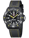 Luminox Navy Seal Black Outdoor Mens Watch Yellow Hands (XS.3025): Swiss Made, 200m Waterproof, Ultra-Light Carbon Case and Bracelet