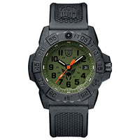 Luminox Men's SEA Stainless Steel Swiss-Quartz Watch with Rubber Strap, Black, 24 (Model: 3501.BO.TV)