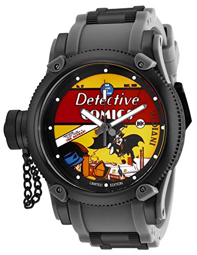 Invicta Men's DC Comics Quartz Watch with Stainless Steel Strap, Black, 26 (Model: 29349)