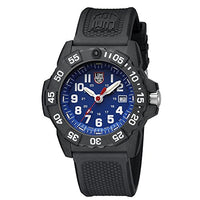 Luminox Navy Seal Mens Watch Blue Dial (XS.3503/3500 Series): 200 Meter Waterproof + Light Weight Carbon Case and Band + Constant Night Visibility
