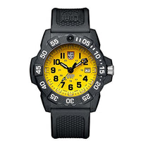 Luminox Men's SEA Stainless Steel Swiss-Quartz Watch with Rubber Strap, Black, 24 (Model: 3505.SC.Set)
