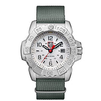 Luminox Men's SEA Stainless Steel Swiss-Quartz Watch with Nylon Strap, Grey, 24 (Model: 3257)