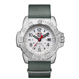Luminox Men's SEA Stainless Steel Swiss-Quartz Watch with Nylon Strap, Grey, 24 (Model: 3257)