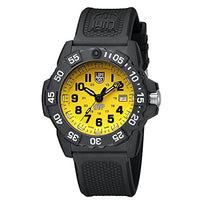 Luminox Men's SEA Stainless Steel Swiss-Quartz Watch with Rubber Strap, Black, 24 (Model: 3505.SC.Set)
