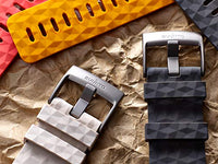 Suunto SS050012000 Original Watch Strap for All Suunto Spartan Sport Wrist HR Watches, Silicone, Length: 22.3 cm, Width: 24 mm, Includes Pins for Attaching the Strap, Yellow (Amber)/Silver