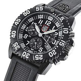 Luminox Watches Men - Navy Seals Colormark Chronograph Black White (XS.3081/3080 Series) - 200 Meter Waterproof, Hardened Mineral Glas, Luminous