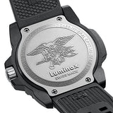 Luminox Navy Seal Mens Watch Blue Dial (XS.3503/3500 Series): 200 Meter Waterproof + Light Weight Carbon Case and Band + Constant Night Visibility